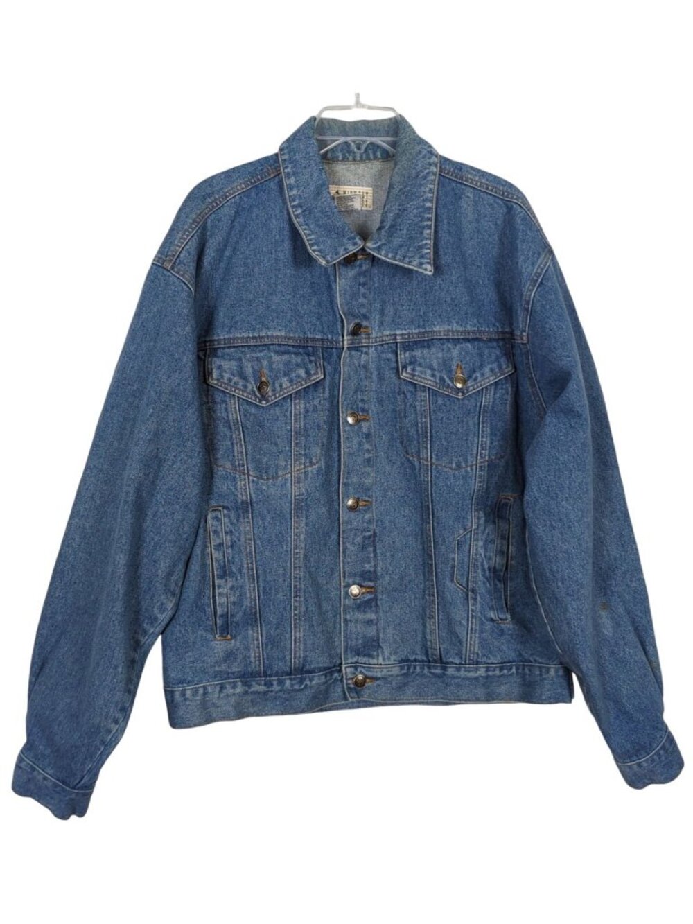 Vintage Midwest Traders mens long sleeve 4 pocket denim jacket sz XL